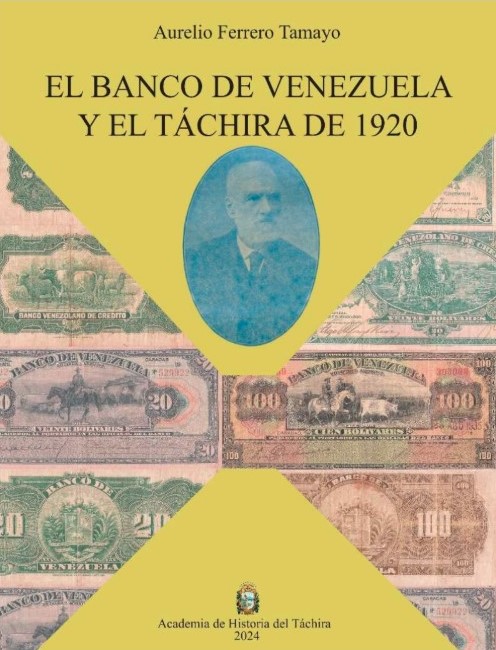 Portada de El Banco de Venezuela y el Táchira de 1920